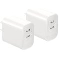 thumbnail image 1 of wonima02 USB C Charger Block,Dual Port Wall Chargers，Fast Type C Charger for Phone16ProMax/16Pro/16/16Plus/15/15Pro/15ProMax/15Plus/14/13/12/11/Xs Max/XR/X,and More[2 Pack] (White) (White), 1 of 1