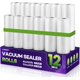thumbnail image 1 of - Rollos sellador al aspiradora de alimentos, paquete de 12 paquet de 6 rollos de 8 x 20 pi y 6 rollos de 11 x 20 pi, de grado comercial, bolsas de ahorro de alimentos en relieve para, 1 of 5