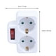 thumbnail image 3 of EeaseMX Enchufe europeo de conversión de 1 a 2 vías, 16 A, 250 V, adaptador de corriente de 2 clavijas con encendido/apagado, para uso doméstico y de viaje (enchufe UE), 3 of 8
