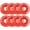 Rocket Red, variant on Rollerex ST360 92A Roller Skate Wheels (8-Pack) (Color Options) - Indoor Outdoor - Use for Quad Skate Wheel Replacement (Prime White)
