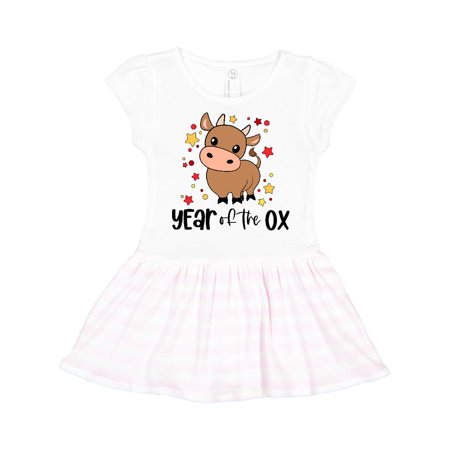 

Inktastic 2021 Year of the Ox Cute Gift Toddler Girl Dress