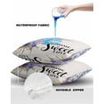 thumbnail image 4 of Pack of 2 Outdoor Pillow Covers, HOME SWEET LOVE Watercolor Lavender Bottle Waterproof Square Throw Pillowcase Cushion Decorative Pillow Covers for Couch Patio Tent, 20x20 in, 4 of 6