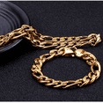 thumbnail image 4 of Fashion  Figaro 14K Yellow Gold Necklace Bracelet Sets for Women Men Punk Style Jewlery Sets Hot Sale Birthday Jewlery Gifts, 4 of 8