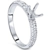 Pompeii 3/8ct Pave Diamond Engagement Ring Setting White Gold (G/H,I2)