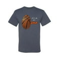 thumbnail image 2 of Wild Bobby, Basketball Fingerprint It's In My DNA, Sports, Men Graphic Tee, Vintage Heather Blue, 5X-Large, 2 of 5