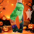 thumbnail image 6 of Domzest Halloween Pajama Pants Women Halloween Graphic Wide Leg Pajama Bottoms Drawstring Elastic Waisted Cute Pj Bottoms Yellow XXL, 6 of 6