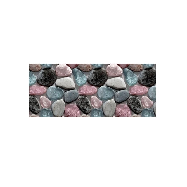 TIELUTT Corridor Stone Patterned Carpet 3D Pebble Pattern Entrance Carpet Washable Carpet Bathroom Stone Fuzzy Rug for Bedroom Carpet for Dorm Room Fuzzy Full Size Blanket Throws for Bedroom Rugs Sof