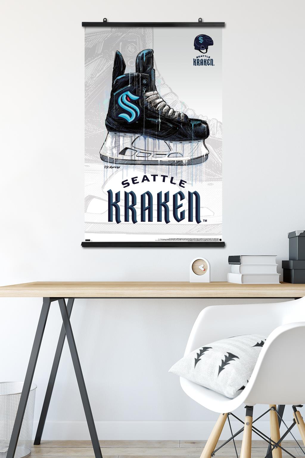 NHL Seattle Kraken - Drip Skate 20 Wall Poster, 22.375" x 34"