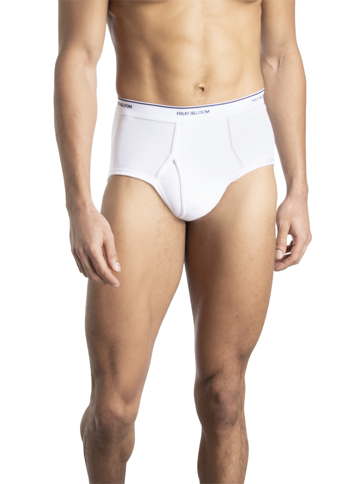 Fruit of the Loom Men's Classic White Briefs, Moisture