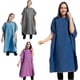 thumbnail image 2 of Double Sided Fleece Hooded Quick Dry Absorbent Cloak for Men Women Adults - Dark Blue, 2 of 5