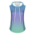 thumbnail image 4 of ZyeKqe Hoodies for Women Sleeveless Drawstring V Neck Tank Top Casual Athletic Gym Exercise T Shirts, 4 of 4