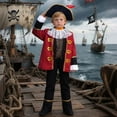 thumbnail image 2 of Pirate Outfit for Kids Tween Boys Halloween Outfit Halloween Cosplay Party Dress Up Kids Outfits Boys 11-12 Years, 2 of 9