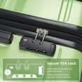 thumbnail image 4 of Topcobe 3-Piece Luggage Sets, Expandable ABS Hardshell Suitcase Sets, 20" / 24" / 28", Apple Green, 4 of 10