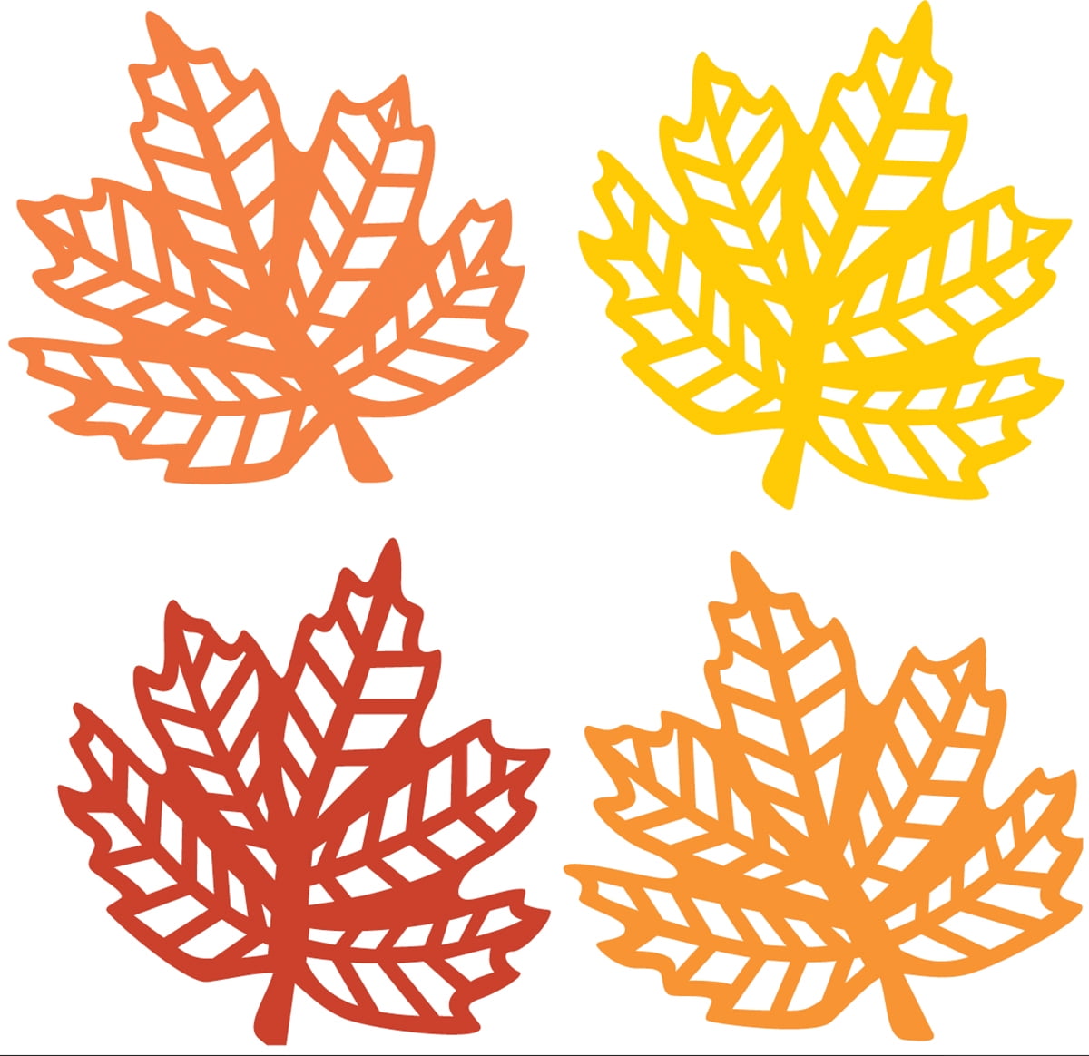 American Crafts Fall Die-Cut Shapes-Leaves