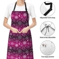 thumbnail image 4 of Kdxio Snowflakes And Christmas Apron with Pockets Adjustable Kitchen Aprons for Men Women Waterproof Aprons for Cooking,Drawing,Crafting, Baking Household Cleaning, 4 of 5