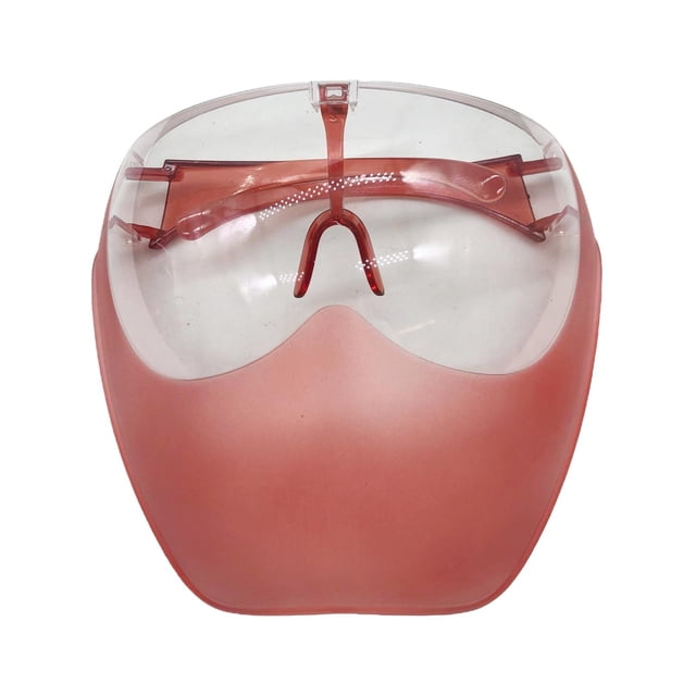 Pantalla facial de seguridad , Pantalla facial protectora de ojos visibles, transpirable, liviana y reutilizable, Visera de mascarilla lav rojo Baoblaze Cara