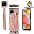 thumbnail image 6 of for Samsung Galaxy A42 5G Case Wallet with Slide Credit Card Holder, Flip Premium PU Leather Hidden Kickstand Classic Retro Heavy Duty Protective Cover for Samsung Galaxy A42 5G,Rosegold, 6 of 11