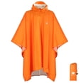 thumbnail image 1 of Anyoo Poncho Imperméable Léger Réutilisable Manteau à Capuche pour Randonnée et Activités Extérieures (Orange) Taille Unique, 1 of 4