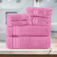 thumbnail image 5 of Elegant Comfort 6-Piece Towel Set - Three Line Popcorn Design, 100% Turkish Soft and Absorbent, 5 of 5