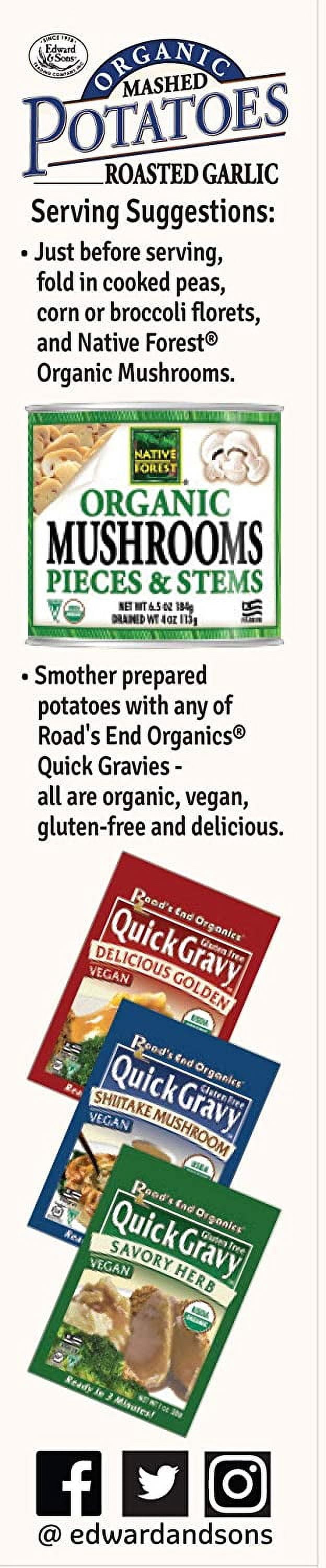 Edward & Sons, Organic Mashed Potatoes, Roasted Garlic, 3.5 oz (100 g)(Case of 6)
