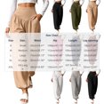 thumbnail image 3 of YHAJDS Women Yoga Workout Pants Solid Color Jogger Style Long Sports Trousers Designed With Pockets, 3 of 8