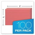 thumbnail image 6 of Oxford, OXF7321CHE, Colored Ruled Index Cards, 100 / Pack, 6 of 7