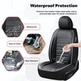 thumbnail image 4 of Fit for Hyundai Sonata 2026, Faux Leather 5 Piece Full Set Anti-Slip Lining Suitable for All Seasons, Black Car Seat Covers, Pet Car Seat Covers, 4 of 9