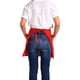thumbnail image 5 of ZPSHYD Delantales de poliéster de Media Longitud de Color sólido de 7 Uds, Estilo de Lazo Unisex, Delantal de Cintura para Comedor de Cocina con Bolsillos para camareras(Rojo), 5 of 5