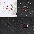 thumbnail image 4 of ✪ 12Pcs Women Brooch Pins Colorful Crystal Hijab Scarf Pearls Safety Pins Sweater Shawl Clip Brooches Fashion Jewelry, 4 of 17