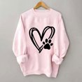 thumbnail image 4 of Heart Sweatshirt for Womens Valentines Shirt Lover Gift Pullover Oversize Romantic Long Sleeve Tops, 4 of 4