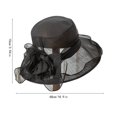 thumbnail image 3 of Elainilye Women's Sun Hat, Wide Brim Tea Party Hat, Breathable UV Protection Formal Hat for Outdoor Weddings, Beach, Garden Parties, Summer Events, Fashion Accessories, 3 of 6
