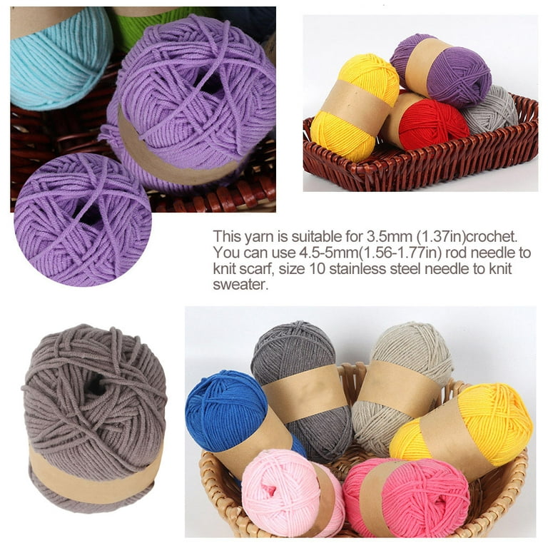 1pc=100g Colorful Thick Yarn Worsted Crochet Yarn Thick Cotton Yarn For  Knitting Sweater Scarf Yarn