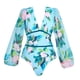 thumbnail image 5 of Trajes de baño tankini para mujer Traje de baño estampado diario para mujer Traje de baño conservador de cuerpo unido Conjunto de dos piezas con falda de playa estampada, 5 of 9