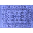 thumbnail image 1 of Ahgly Company Machine Washable Indoor Rectangle Oriental Blue Traditional Area Rugs, 6' x 9', 1 of 4