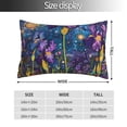 thumbnail image 2 of Yiaed Cosmic Purple Irises Print Brushed Microfiber Envelope Pillowcases, Standard,Envelope Closure Pillow Cases(No pillow core)-20"x30", 2 of 6