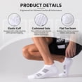 thumbnail image 4 of Mqamex No Show Socks for Men, Moisture Wicking Athletic Socks with Arch Support, 6 Pairs Sizes 6-13, 4 of 7