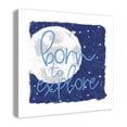 thumbnail image 2 of Creative Products Born To Explore Moon 24x24 Canvas Wall Art, 2 of 5