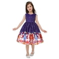 thumbnail image 1 of Vestido Para Niñas Ropa Para Niñas Bebés Cosplay De Navidad Falda Larga Estampado De Papá Noel Princesa Bowknot Vestido De Rendimiento Falda Vestido De Navidad Azul Odeerbi  LM103-1223, 1 of 9