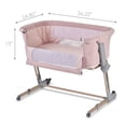 thumbnail image 5 of Unilove Hug Me Plus Bedside Sleeper & Portable Bassinet with Net, Plum Pink, 5 of 6