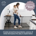 thumbnail image 6 of Dreambaby Discovery Metal Baby Gate - 76.5" Extra Wide 3 Panel Walk Through Door for Angled Openings, Configurable for Stairs and Hallways, 29in High, 6 of 8