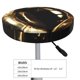 thumbnail image 4 of Balery Golden Lips Modern Sculpture Fundas de asiento para taburete de bar redondo de tela de terciopelo ajustables que protegen de arañazos y manchas para sillas de 14 a 17 pulgadas.-13 inch, 4 of 7
