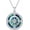 C-Round Gemstone-Abalone Shell, variant on JKR Compass Necklace for Women 925 Sterling Silver I'd be Lost without You Compass Pendant Birthstone Necklaces Anniversary Jewelry Birthday Gift for Girlfriend Wife Graduation Gifts for Her