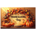 thumbnail image 5 of LUUFILx Thanksgiving Fall Banner Decorations with Pumpkins and Autumn Leaves for Party Supplies Thanksgiving Day Celebration Photography Props Background Backdrop, 5 of 8