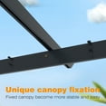 thumbnail image 6 of VEIKOUS 12ft x 16ft Outdoor Pergola, Aluminum Pergola w/ Retractable Canopy for Patio, Gray, 6 of 13