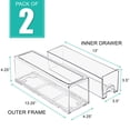 thumbnail image 2 of Frigorífico Drawers Sorbus Clear, apilable, paquete de 2, 2 of 7