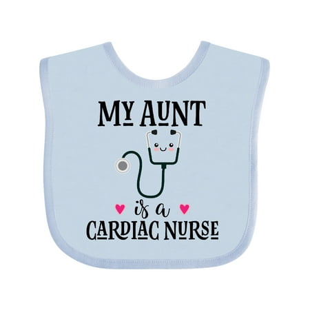 

Inktastic My Aunt is a Cardiac Nurse Gift Baby Girl Bib