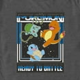thumbnail image 2 of Men's Pokemon Ready To Battle Trio Graphic Tee Charcoal Heather Medium, 2 of 5