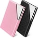 thumbnail image 1 of Paquete de 2 tarjeteros, piel sintética con cierre magnético para viajes y negocios, negro y rosa., 1 of 4