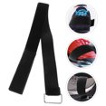 thumbnail image 1 of LOLIPPYY Comfortable Grip 4Pcs Black Polyester Elliptical Leg Pedal Straps for Home Users, 1 of 8