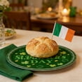 thumbnail image 3 of St. Patrick's Day Party Supplies Disposable Tableware Set, 16 Pcs Shamrock Themed Paper Plates(A), 3 of 6